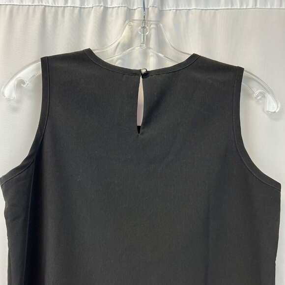 DG2 by Diane Gilman Womens Sleeveless Blouse Black/Rhinestone Keyhole Back XS - Picture 6 of 9